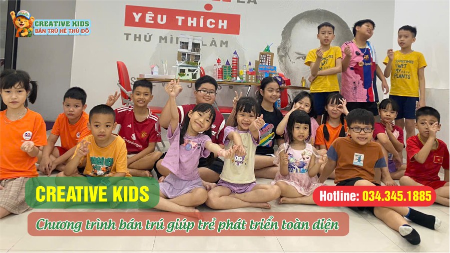 Creative Kids - Chương trình bán trú hè giúp trẻ phát triển toàn diện