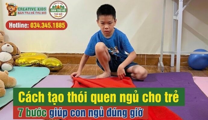 Cách tạo thói quen ngủ cho trẻ tại môi trường bán trú
