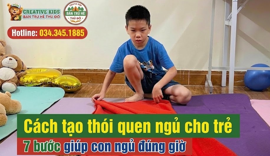 Cách tạo thói quen ngủ cho trẻ tại môi trường bán trú